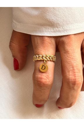 انگشتر جواهر طلائی زنانه روکش طلا کد 768249233