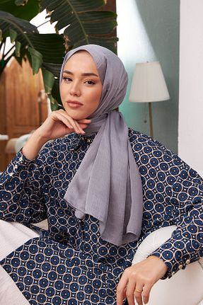 شال طوسی زنانه پلی استر Silk Home - کد 768391586