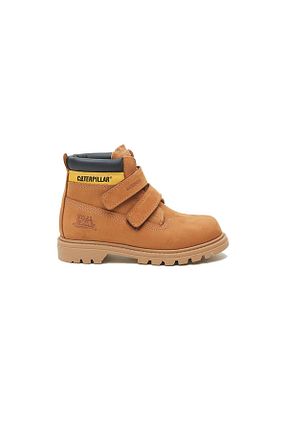 بوت / نیم بوت قهوه ای بچه گانه پاشنه تخت Caterpillar - کد 768441124