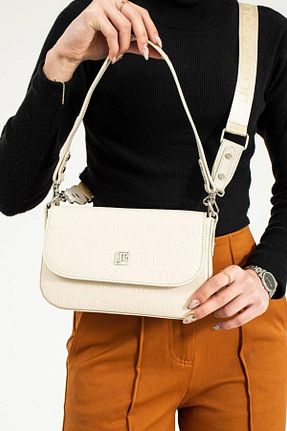 کیف دوشی بژ زنانه چرم مصنوعی Just Polo - کد 768317838