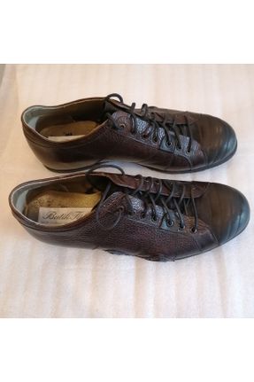 کفش آکسفورد قهوه ای زنانه چرم طبیعی پاشنه کوتاه ( 4 - 1 cm ) کد 768426943