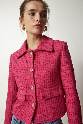 کت صورتی زنانه Blazer Happiness İstanbul - کد 769128421