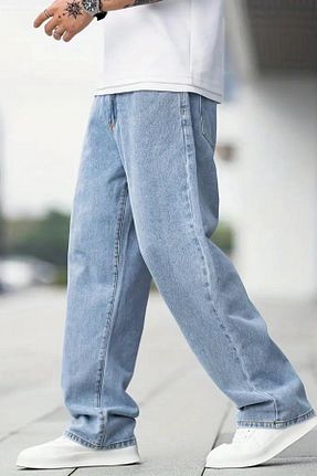 شلوار جین آبی مردانه پاچه پهن Cuqq Denim - کد 769088173