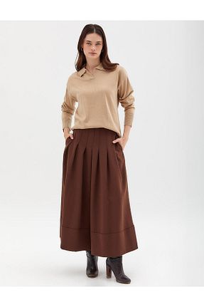 پلیور بژ زنانه ساده Kayra - کد 768954904