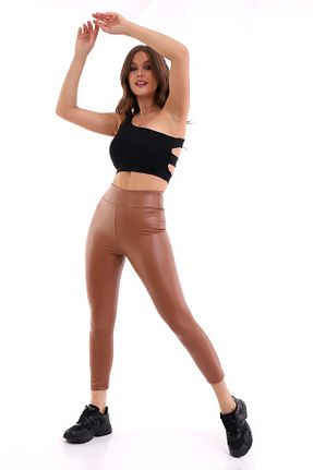 ساق شلواری قهوه ای زنانه جین Winmoda34 - کد 350152441
