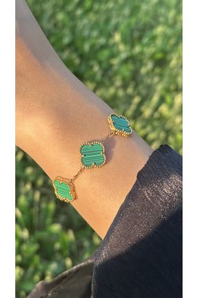 دستبند استیل (فولاد) سبز زنانه استیل ضد زنگ Opia JEWELRY - کد 769256600