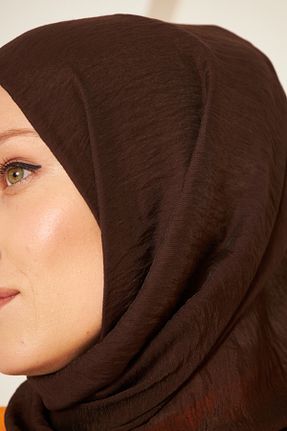 شال قهوه ای زنانه پنبه ای Şehr-i Şal İstanbul - کد 710902058