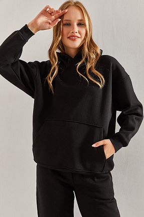 سوئیشرت مشکی زنانه ساده aryam butik - کد 769398930