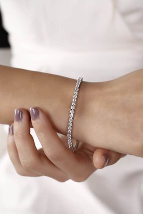 دستبند جواهر زنانه زیرکن TREND COLLECTİON - کد 769401565
