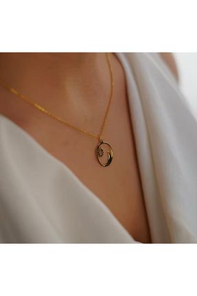گردنبند نقره طلائی زنانه 925 عیار N!da Jewelry - کد 769834581