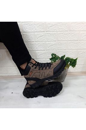 بوت / نیم بوت قهوه ای مردانه پاشنه تخت LUTTOON - کد 769962447