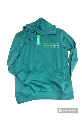 سوئیشرت خاکی مردانه ساده Benetton - کد 770028251