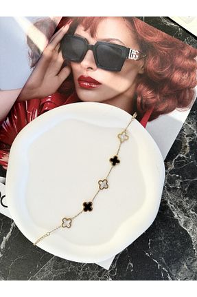 دستبند استیل (فولاد) مشکی زنانه استیل (فولاد) Mars Jewelry - کد 770158855