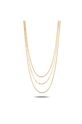 گردنبند نقره صورتی زنانه 925 عیار Çakıl Jewelry - کد 768913027