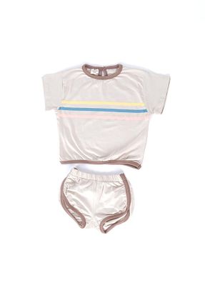 ست بالاتنه و پائین تنه بژ بچه گانه بافت TATLİŞ BEBE - کد 768958530