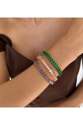 دستبند استیل (فولاد) سبز زنانه استیل (فولاد) Buqete - کد 769257895