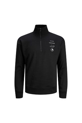 سوئیشرت مشکی مردانه ساده Jack & Jones - کد 769235883