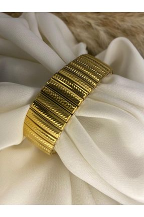دستبند استیل (فولاد) طلائی زنانه استیل (فولاد) KÜBRA UYAN JEWELRY - کد 769685652