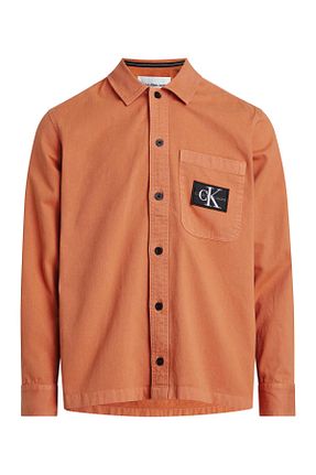 پیراهن نارنجی مردانه رگولار Calvin Klein - کد 769301695