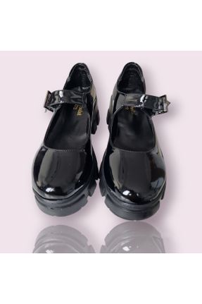 کفش پاشنه بلند پر مشکی زنانه چرم مصنوعی پاشنه کوتاه ( 4 - 1 cm ) پاشنه پر کد 769921572