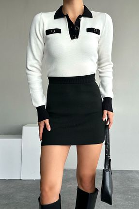 پلیور سفید زنانه ساده Lupies - کد 769927877