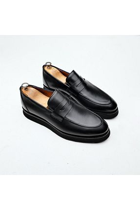 کفش کلاسیک مشکی مردانه چرم خالص İBAY - کد 770058416
