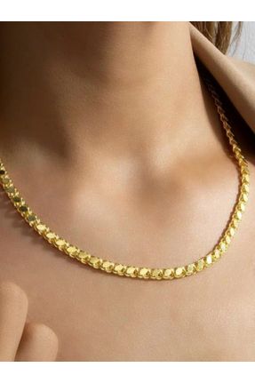 گردنبند نقره طلائی زنانه کد 557739591