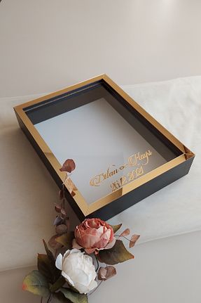 قاب عکس مشکی 1 پارچه Verda Çerçeve - کد 768911796