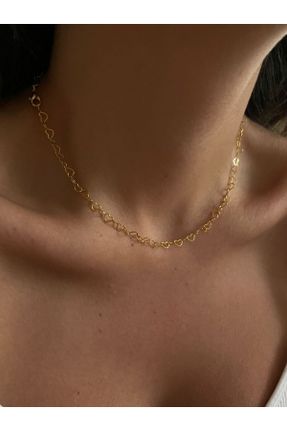 گردنبند جواهر طلائی زنانه روکش طلا کد 769069218
