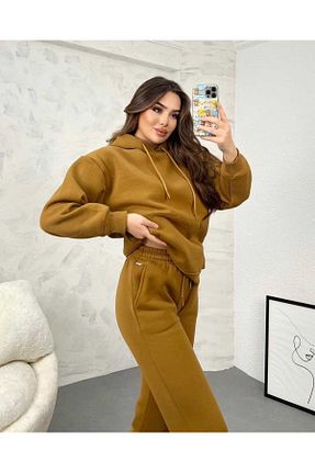 ست بالاتنه و پائین تنه زرد زنانه بافتنی Buki Store - کد 769353802