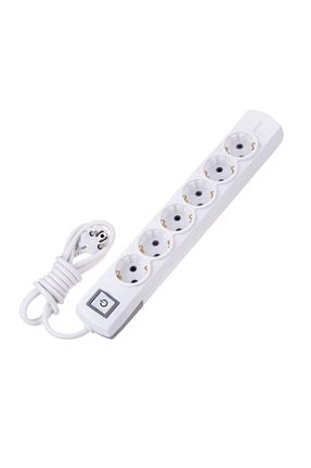 کابل افزودنی پریز گروهی سفید 6 Tek-İş - کد 303493334
