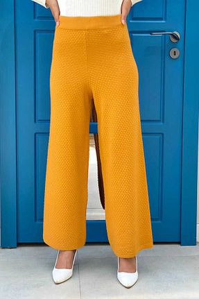 شلوار حجاب زرد زنانه مخلوط پلی استر Bym Fashion - کد 769527719