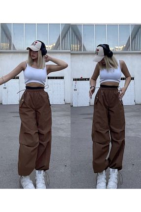 شلوار قهوه ای زنانه پارچه DEEFWEAR - کد 769529627