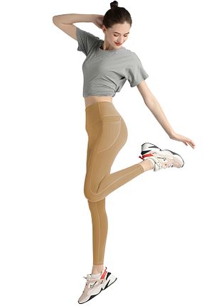 ساق شلواری اسپرت بژ زنانه بلند Ghassy Co - کد 759573103