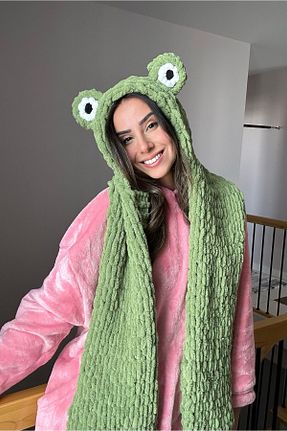 ست شال گردن و کلاه پشمی سبز زنانه پشمی BUBOI KNIT - کد 769933866