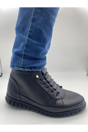 کفش کلاسیک مشکی مردانه چرم مصنوعی پاشنه کوتاه ( 4 - 1 cm ) پاشنه ساده کد 381400547