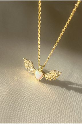 گردنبند نقره طلائی زنانه 925 عیار Harlofia Jewelry - کد 770132661