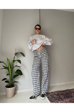 شلوار کرمگن سفید زنانه Relaxed BROOD