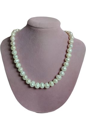 گردنبند مروارید سفید مروارید آب شیرین ecemgümüş - کد 770863888
