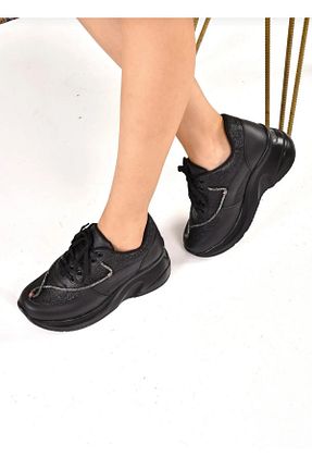 کفش پاشنه بلند پر مشکی زنانه پاشنه متوسط (5-9 سانتی متر) MODELANDO - کد 771491961