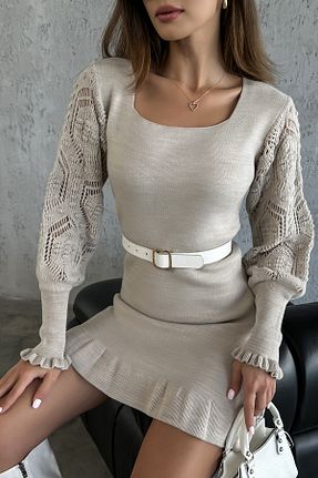 لباس قهوه ای زنانه تریکو nosia fashion - کد 737349590