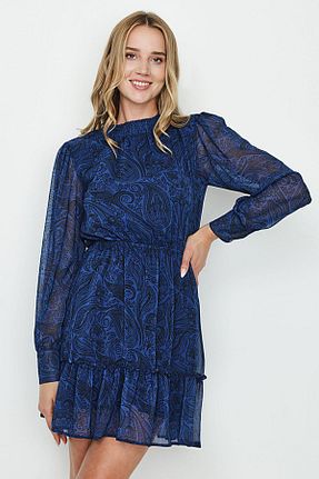 لباس آبی زنانه بافتنی Select Moda - کد 771598538
