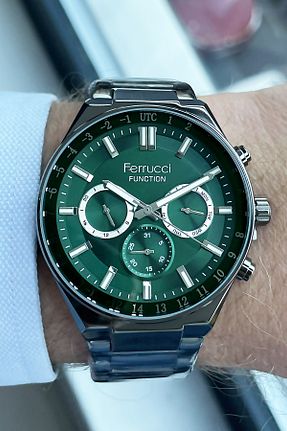 ساعت مچی طوسی زنانه 44 میلی متر Ferrucci - کد 771948577