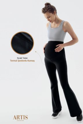 ساق شلواری مشکی زنانه بافت فاق نرمال کد 771968245