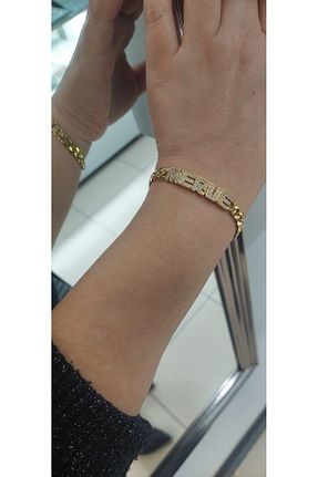 دستبند نقره زرد زنانه 925 عیار Müge