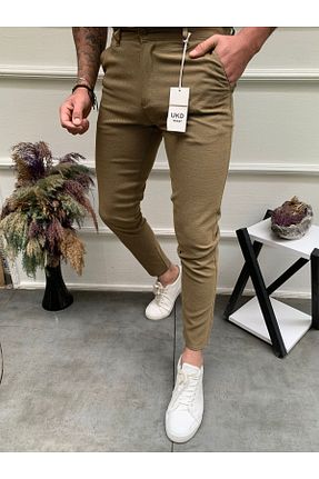 شلوار قهوه ای مردانه پنبه ای ukdwear - کد 769608126