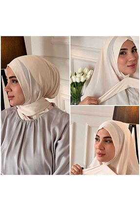 شال سفید زنانه کرپ aynour - کد 771033053