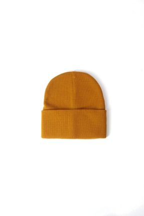 کلاه پشمی زرد زنانه اکریلیک کد 136840196