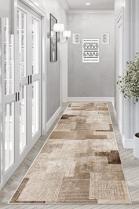 کناره قهوه ای پلی استر Thalia Home - کد 770434386