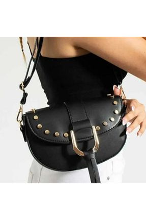 کیف دوشی مشکی زنانه چرم مصنوعی viyan butik - کد 770733997